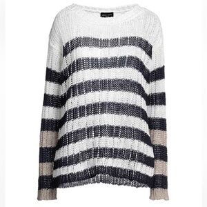 Roberto Collina Striped Knit Sweater - Size Small